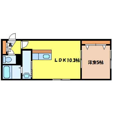 東区役所前駅 徒歩8分 4階の物件間取画像